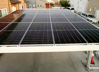 太陽光パネル付きカーポート設置